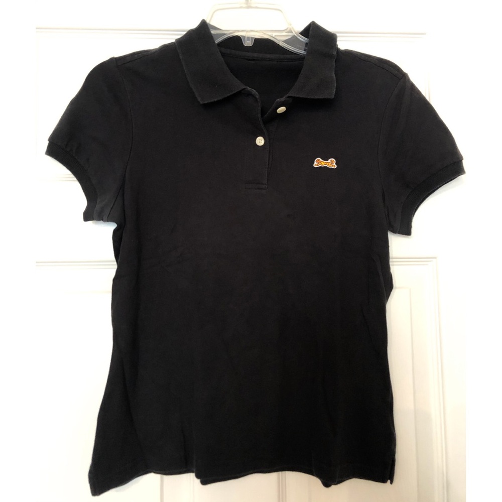 Vintage Le Tigre women’s small black polo shirt